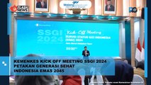 Kemenkes Kick Off Meeting SSGI 2024 Petakan Generasi Sehat Indonesia Emas 2025
