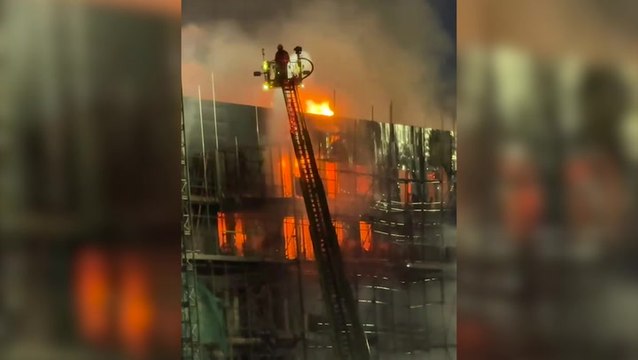 Watch: London high-rise engulfed in fire as more than 200 firefighters attend Dagenham blaze