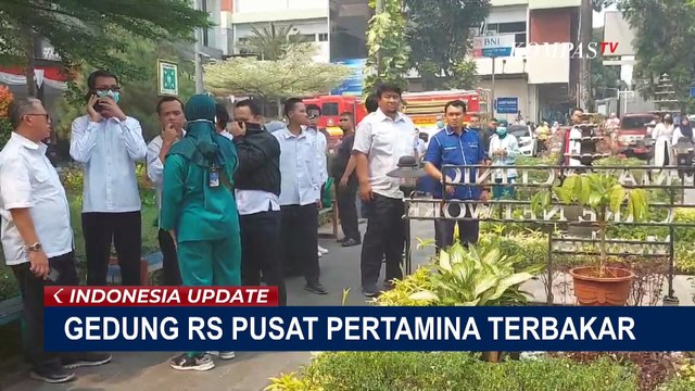 Breaking News! Kebakaran Gedung Rumah Sakit Pusat Pertamina, 15 Mobil Damkar Diterjunkan