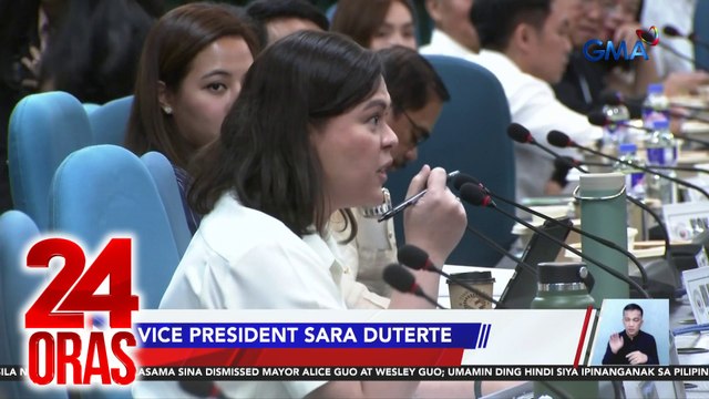 VP Duterte, tumangging sagutin ang mga tanong tungkol sa 2022 confidential funds | 24 Oras