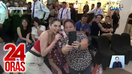 Kapuso stars, mainit na sinalubong ng mga Pangasinense; naghandog ng performances sa mall show | 24 Oras