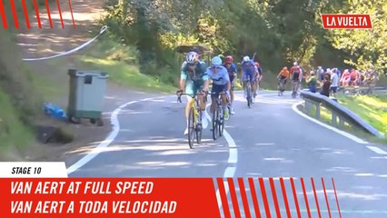 Van Aert at full speed - Stage 10 - La Vuelta 2024