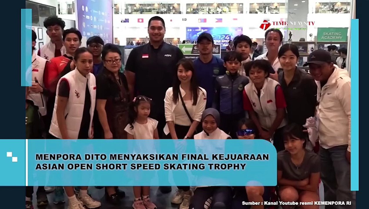 MENPORA SAKSIKAN FINAL KEJUARAAN ASIAN OPEN SHORT SPEED SKATING TROPHY