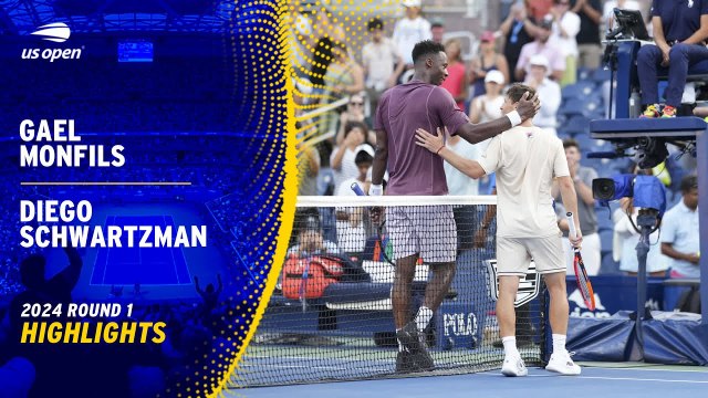 Gael Monfils vs. Diego Schwartzman (6-2, 6-2, 6-1) | US Open 2024 | Primera ronda