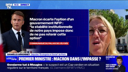 Choix du Premier ministre: Danielle Simonnet fustige la décision d'Emmanuel Macron "qui ne reconnaît pas" le vote des Français