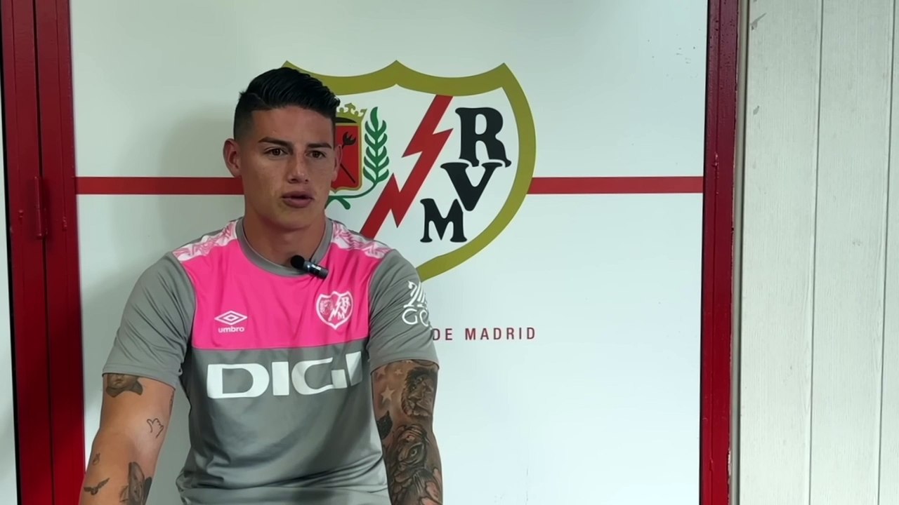 James Rodríguez es el nuevo jugador de Rayo Vallecano: "Con mucha ilusión de poder jugar un partido acá y demostrar que quiero ganar"