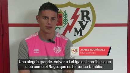James Rodríguez: "Volver a LaLiga es increíble"