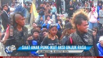 Saat Anak Punk Ikut Aksi Unjuk Rasa Bersama Mahasiswa di DPRD Bojonegoro