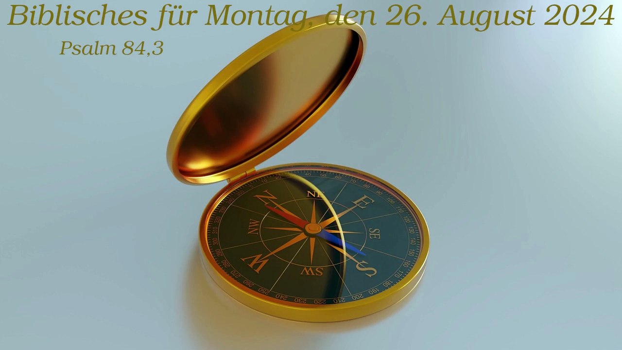 Biblisches für Montag, den 26. August 2024 zu Psalm 84,3