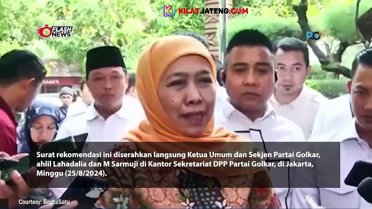 Partai Golkar Sudah Beri Rekomendasi ke Khofifah dan Emil Dardak di Pilgub Jatim