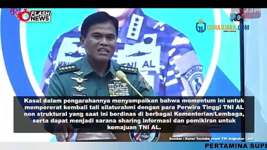 KASAL BERI PENGARAHAN KEPADA PATI TNI AL NON STRUKTURAL WILAYAH JAKARTA DI BAKAMLA RI