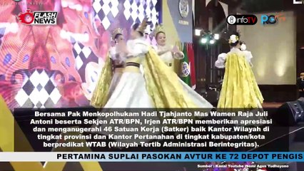 MENTERI AHY BERIKAN PENGHARGAAN PADA 46 SATUAN KERJA BERPREDIKAT WILAYAH TERTIB ADMINISTRASI BERINTEGRITAS