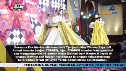 MENTERI AHY BERIKAN PENGHARGAAN PADA 46 SATUAN KERJA BERPREDIKAT WILAYAH TERTIB ADMINISTRASI BERINTEGRITAS