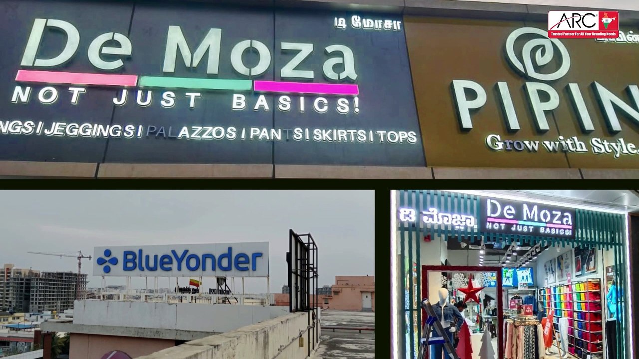 Custom Signages Design by ARC India | Customer's Work | Showcase Your Brand: Indoor and Outdoor Signage Solutions