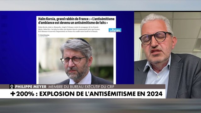 Philippe Meyer : «Il faut qu'un cordon sanitaire soit fait autour de cette haine antisioniste politique qu'on entend sur les bancs de l'Assemblée nationale ou dans les médias»