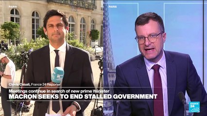 Macron meets French party leaders to try to name a prime minister