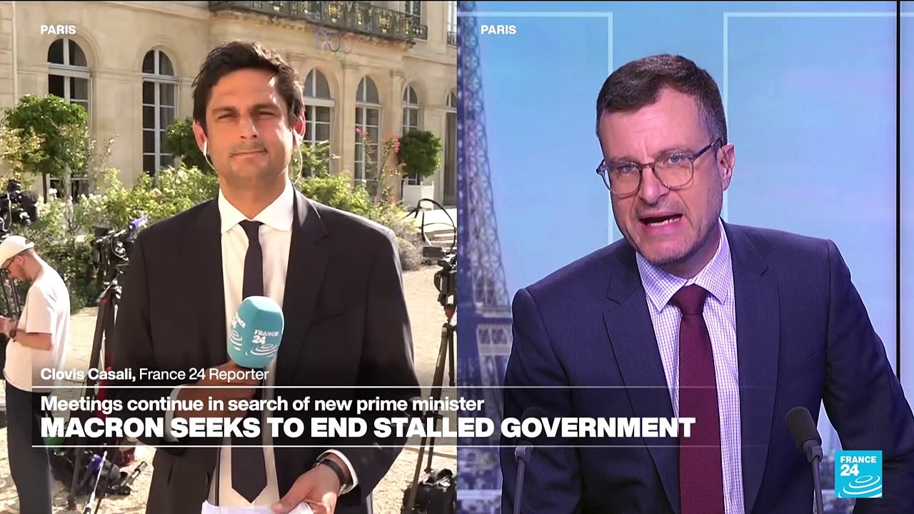 Macron meets French party leaders to try to name a prime minister