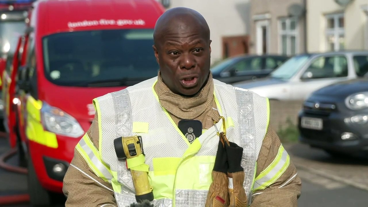 Firefighters battle blaze at flats in Dagenham