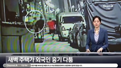 새벽 주택가 골목길서 외국인 흉기 다툼