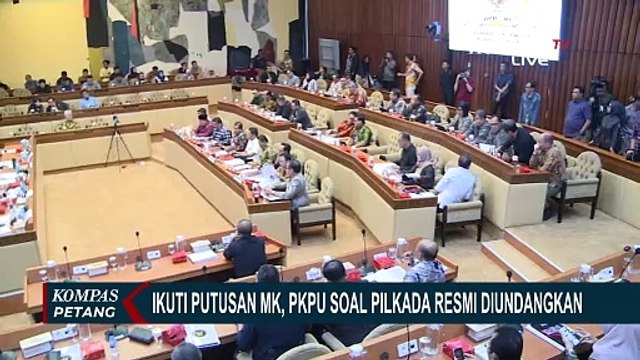 Revisi UU Pilkada Resmi Dibatalkan, Ketok Palu Rancangan PKPU Pilkada 2024: Sesuai Putusan MK!