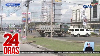 Paglabas-pasok sa Davao Int’l Airport, pahirapan dahil sa barikada ng KOJC members | 24 Oras