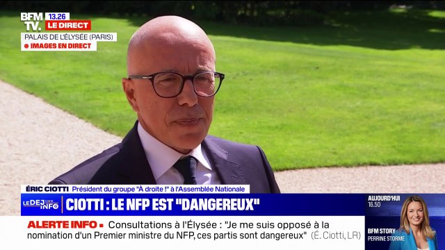 Éric Ciotti: La seule alliance possible, c'est l'union des droites