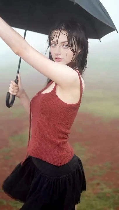 Beautiful girl in Romantic weather ☁️