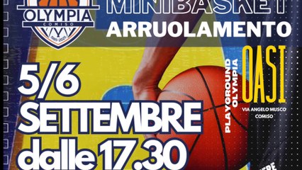 Olympia Basket Comiso torna a fare Minibasket