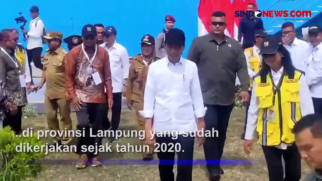 Jokowi Resmikan SPAM Kota Bandar Lampung, Telan Anggaran Rp1,38 Triliun