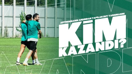  Antrenmanın ardından yapılan Şut Yarışmasını Kim Kazandı?