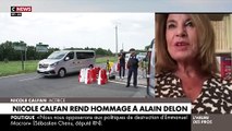 Nicole Calfan prend la parole lundi 26 août sur CNEWS au sujet des obsèques d'Alain Delon.