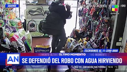  Caseros: se defendió del robo con agua hirviendo