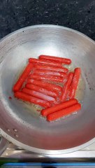 Hotdog.. fried hotdog