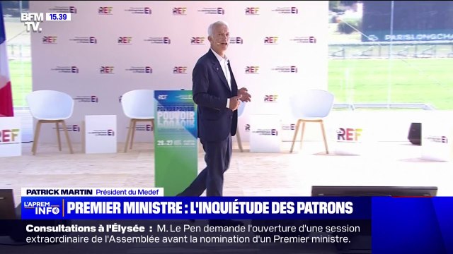 Incertitude politique: aux universités d'été du Medef, l'inquiétude domine chez les chefs d'entreprises