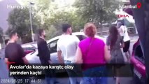 Avcılar’da kazaya karıştı; olay yerinden kaçtı! O anlar kamerada