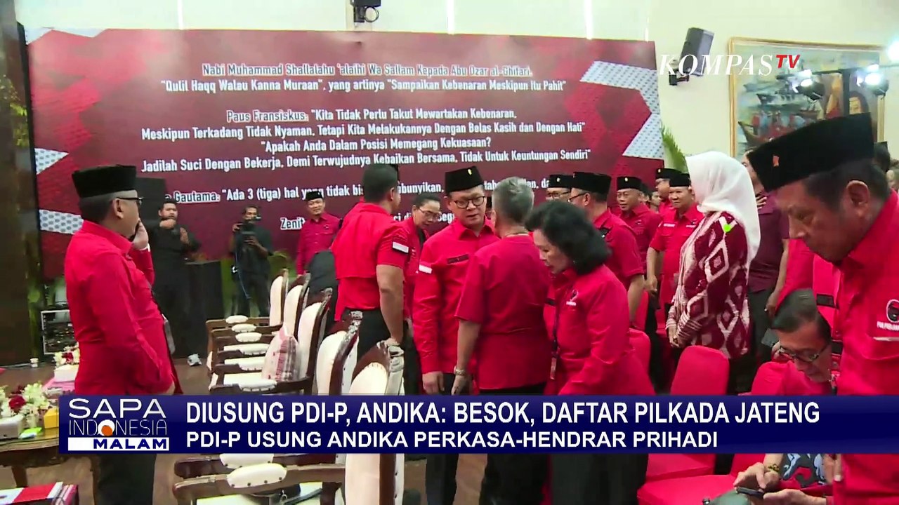 Diusung PDIP di Pilgub Jateng, Andika Perkasa dan Hendrar Prihadi Siap Daftar ke KPU di Hari Pertama