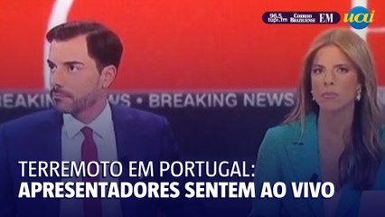 Apresentadores da CNN sentem tremor de terremoto em Portugal Ao Vivo