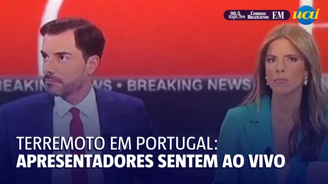 Apresentadores da CNN sentem tremor de terremoto em Portugal Ao Vivo