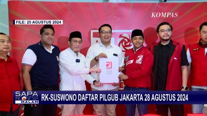 Ridwan Kamil dan Suswono akan Daftar ke KPU Jakarta di Hari Kedua, 28 Agustus 2024