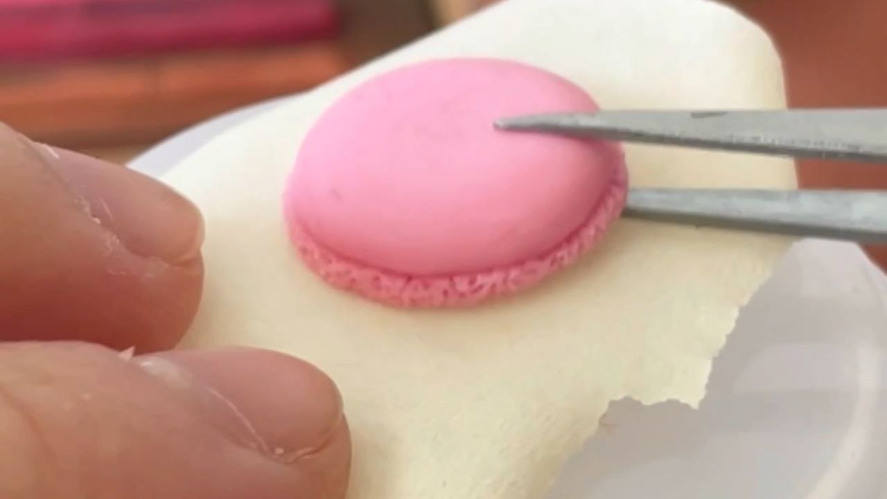 French artist unveils the art of making hyper-realistic miniature macarons from polymer clay