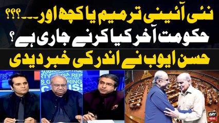 New constitutional amendment or something else? - Hassan Ayub Gives Inside News