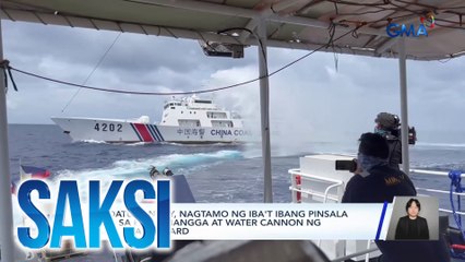 BRP Datu Sanday, nagtamo ng iba't ibang pinsala dahil sa pambabangga at water cannon ng China Coast Guard | Saksi