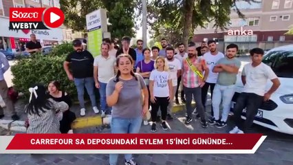 Télécharger la video: CarrefourSA deposundaki eylem 15'inci gününde... İşçiler protestoyu Zeytinburnu'ndaki AVM'ye taşıdı: 6 kişi gözaltına alındı