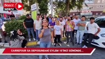 CarrefourSA deposundaki eylem 15'inci gününde... İşçiler protestoyu Zeytinburnu'ndaki AVM'ye taşıdı: 6 kişi gözaltına alındı