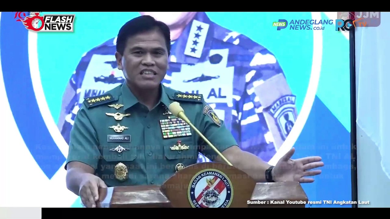 KASAL BERI PENGARAHAN KEPADA PATI TNI AL NON STRUKTURAL WILAYAH JAKARTA DI BAKAMLA RI