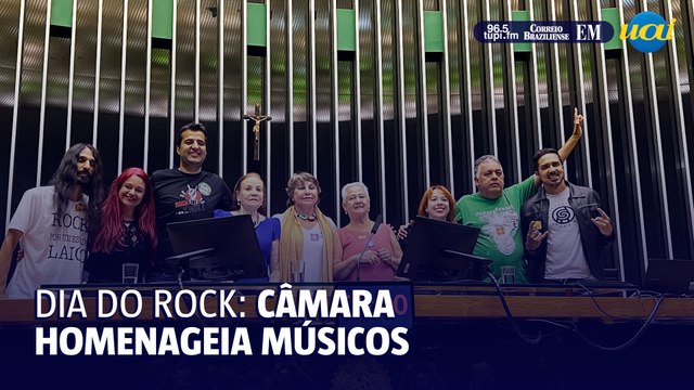 Câmara dos Deputados celebra o Dia Mundial do Rock com homenagem a músicos