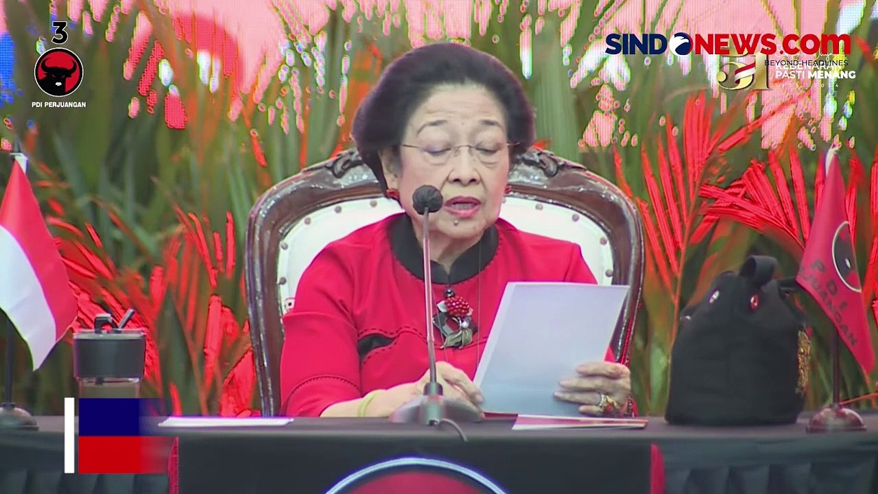 Momen Megawati Tunjuk Airin di Pidato Menyuruh Bicara yang Keras
