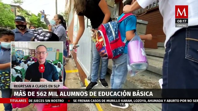 Más de 562 mil alumnos de educación básica regresan a clases en San Luis Potosí