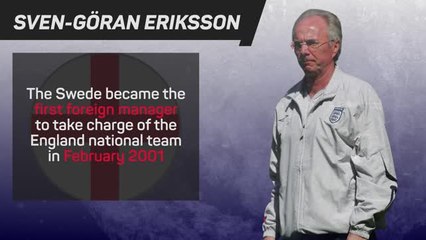 Télécharger la video: Sven-Goran Eriksson - England's Career in Numbers