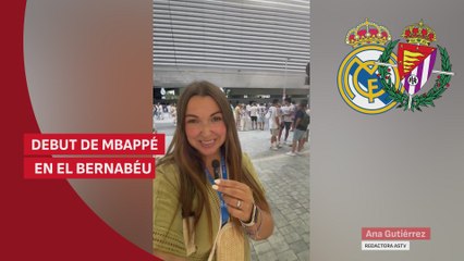 Locura en el Bernabéu para ver a Mbappé